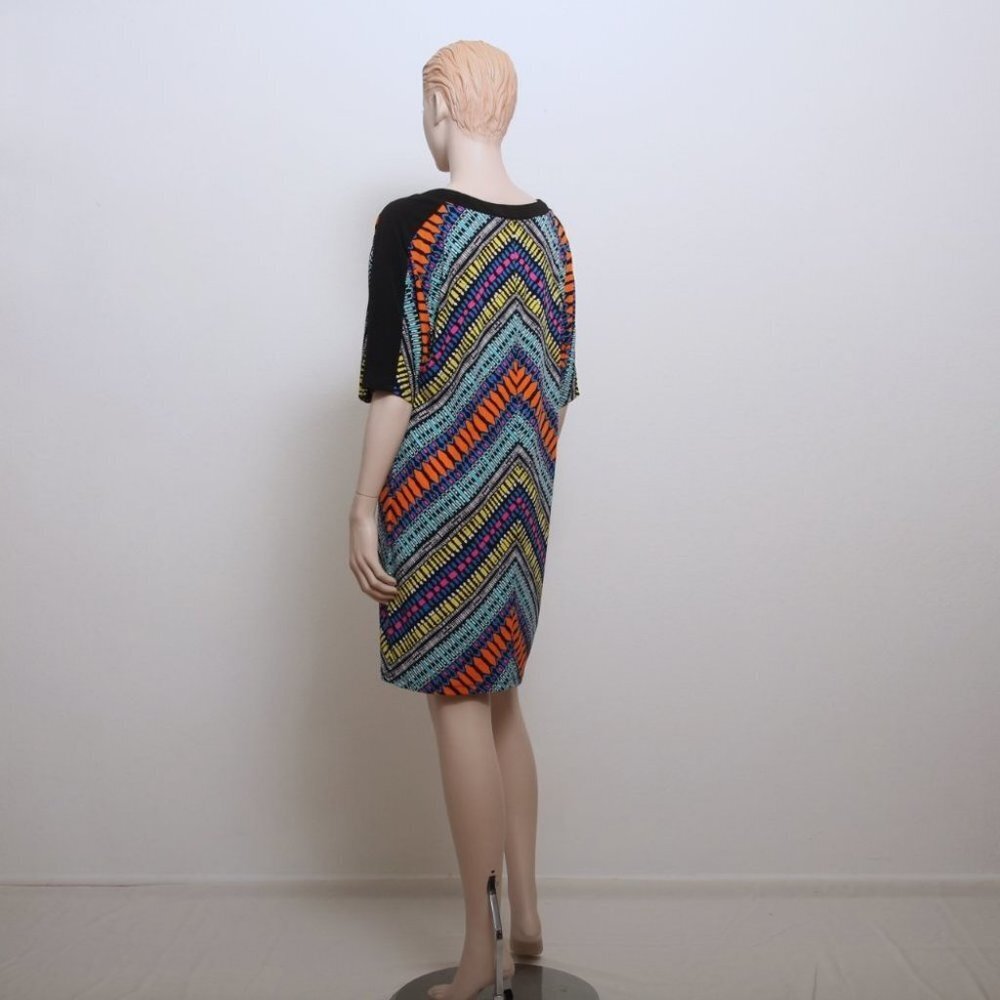NWT London Times Multicolor Pattern Mini Dress - Picture 2 of 10